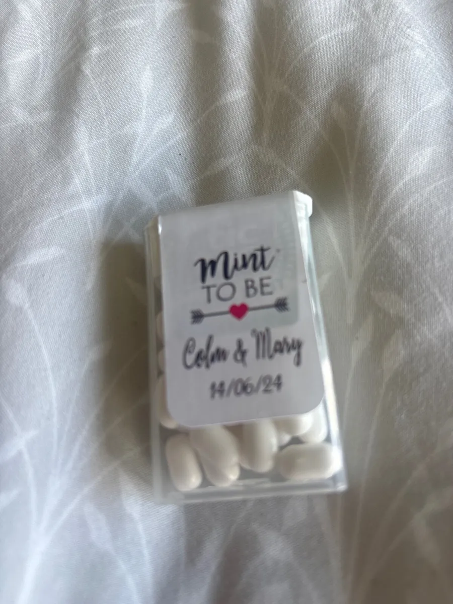 Tic tac mints wedding favour
