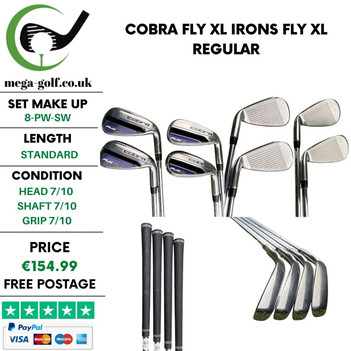 Cobra Fly XL Irons / 8-Pw-Sw / Fly XL Regular - Image 1