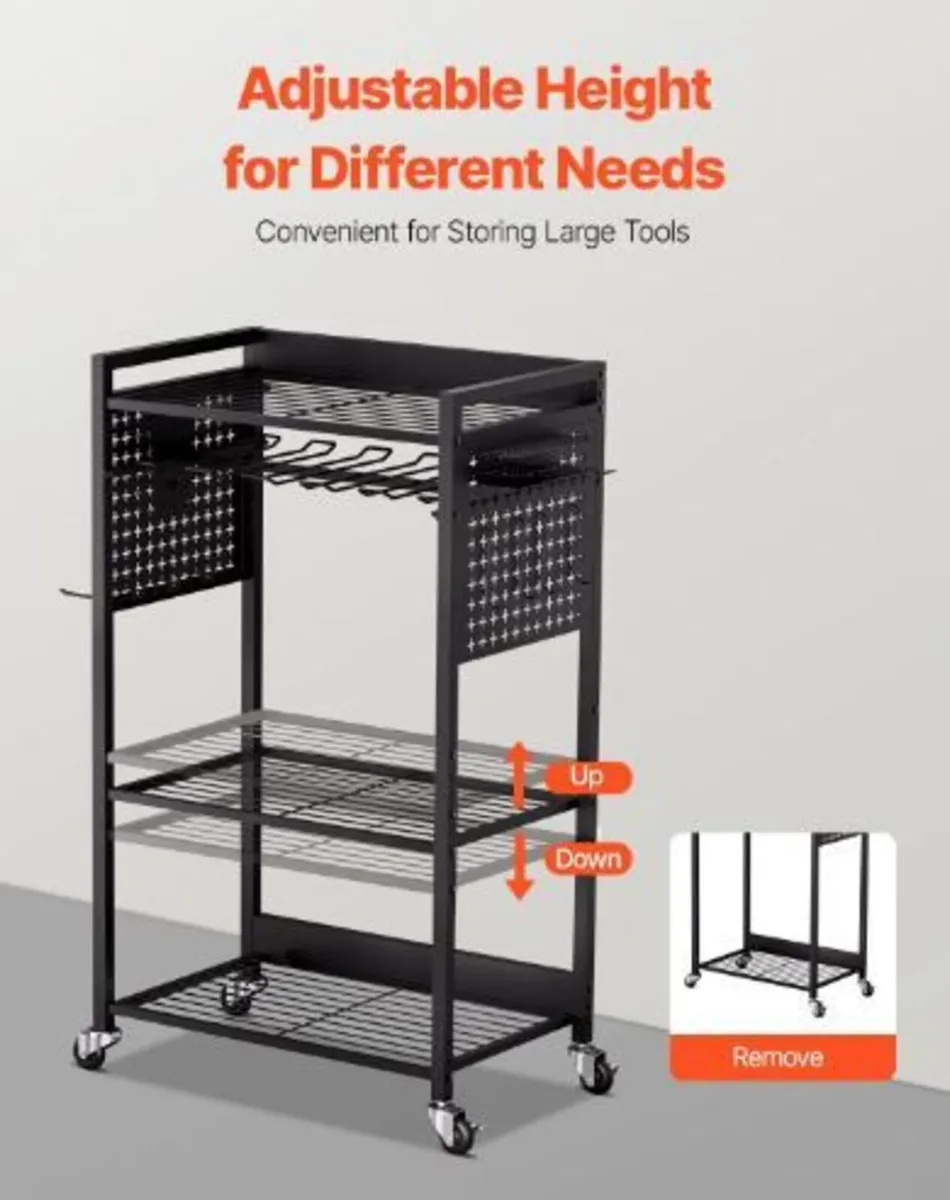 4-tier Tool Organizer Cart - Image 4