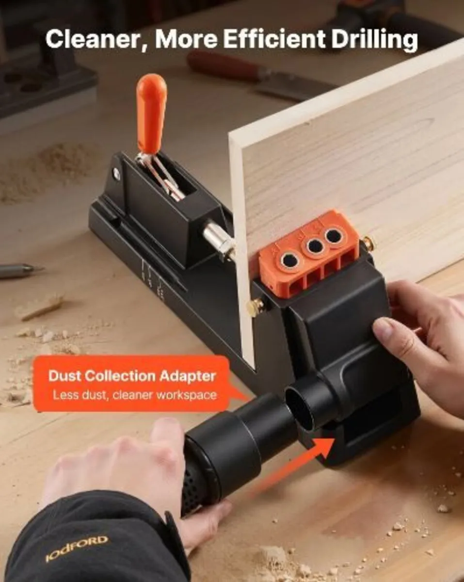 Pocket Hole Jig Kit, 12.7 to 38.1 mm Adjustable - Image 4