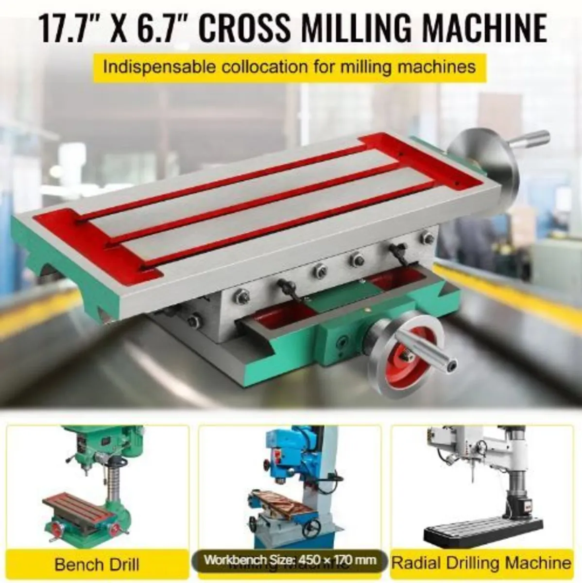 Milling Table 17.7×6.7Inch (450 x 170 mm) - Image 3