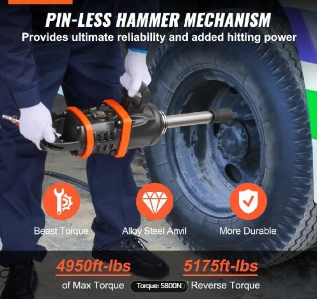 2.5 cm Air Impact Wrench - Image 2