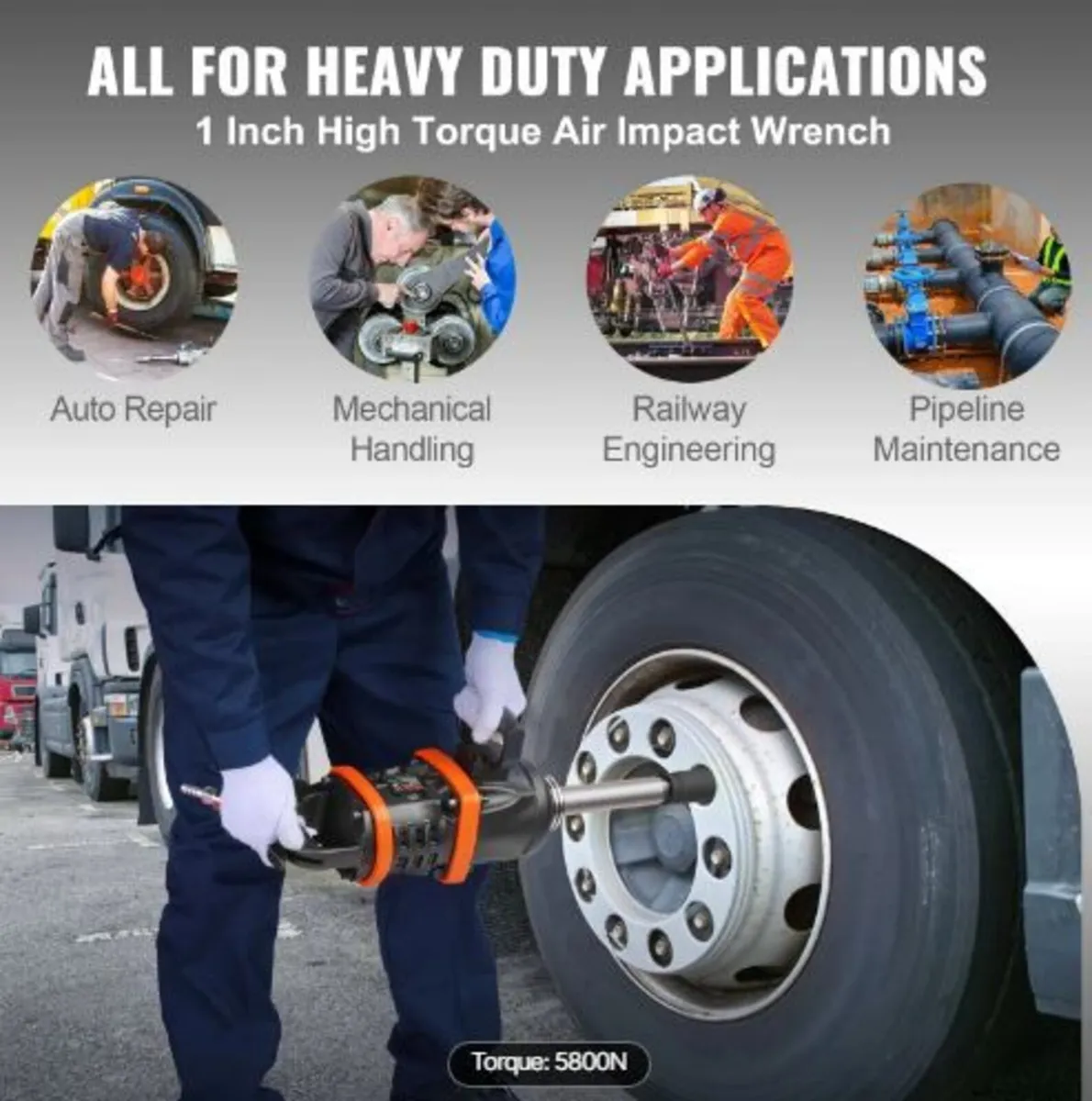2.5 cm Air Impact Wrench - Image 3