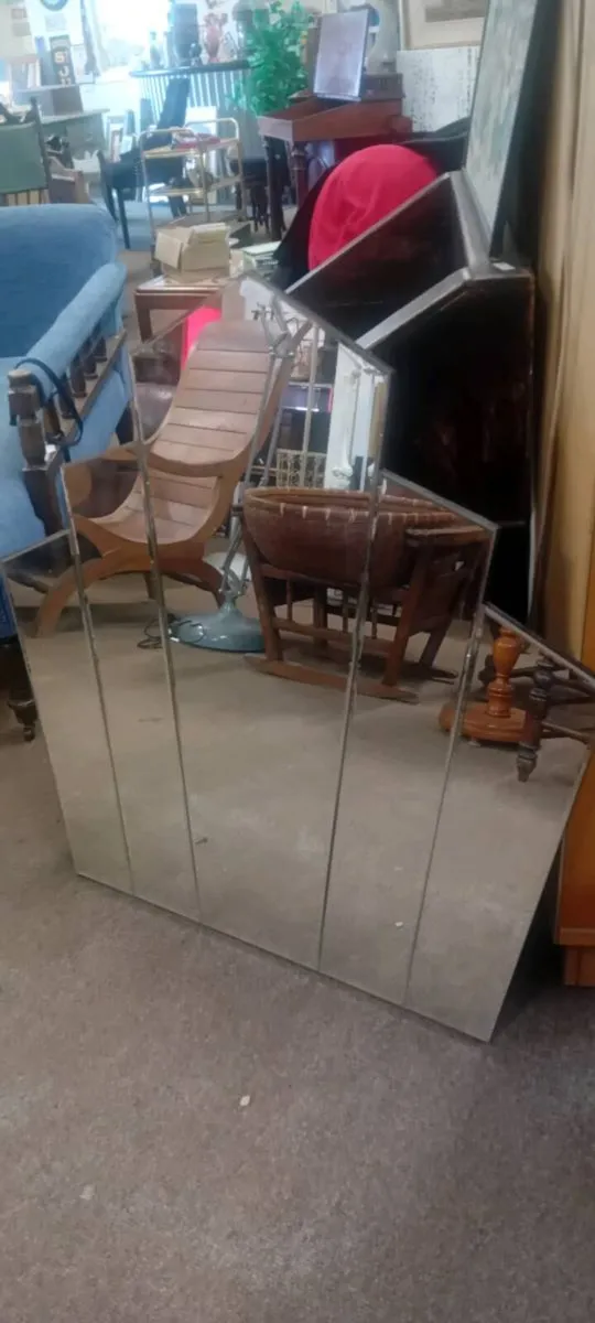 Modern Art Deco Inspired Wall Mirror