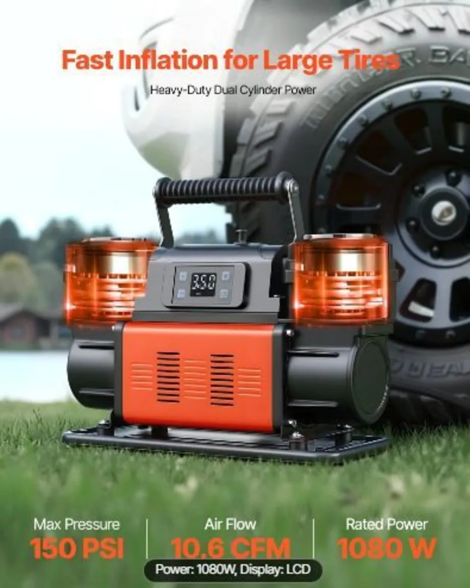 Dual-Cylinder Heavy Duty Air Compressor - Image 4