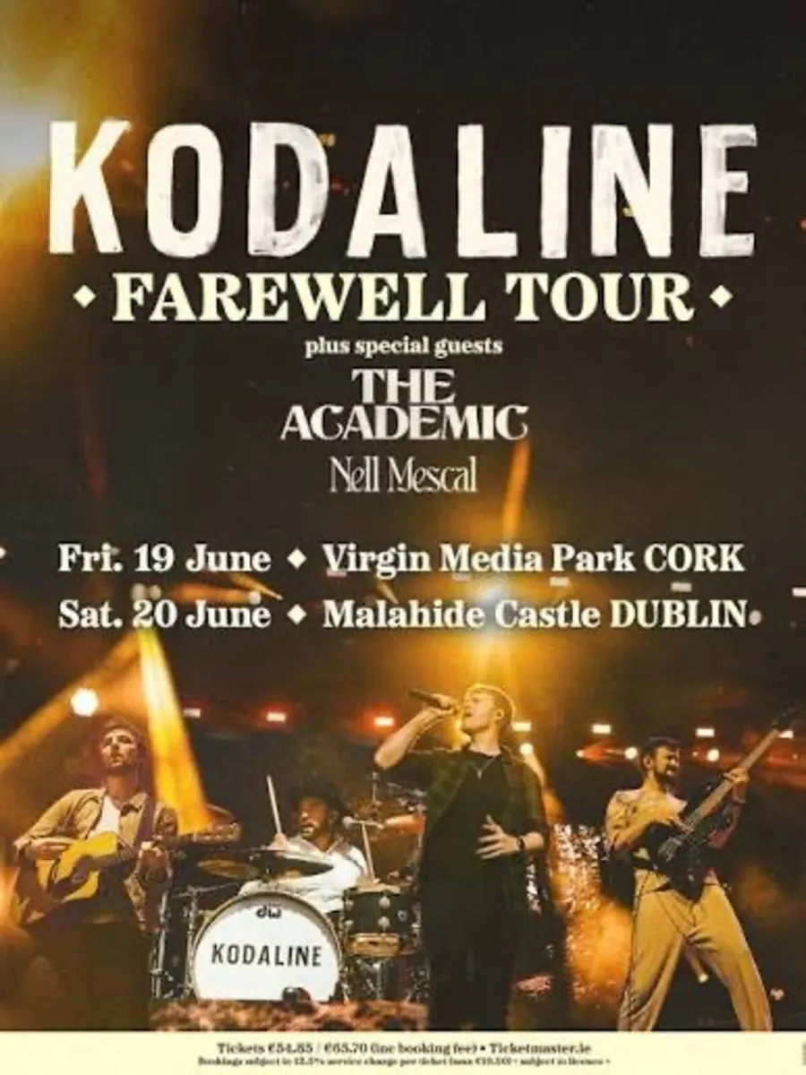 Kodaline Malahide Castle Saturday 20th