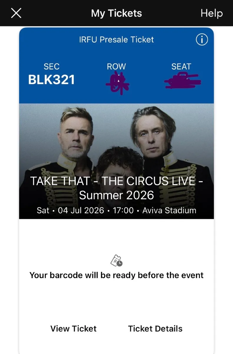 Take That Ticket