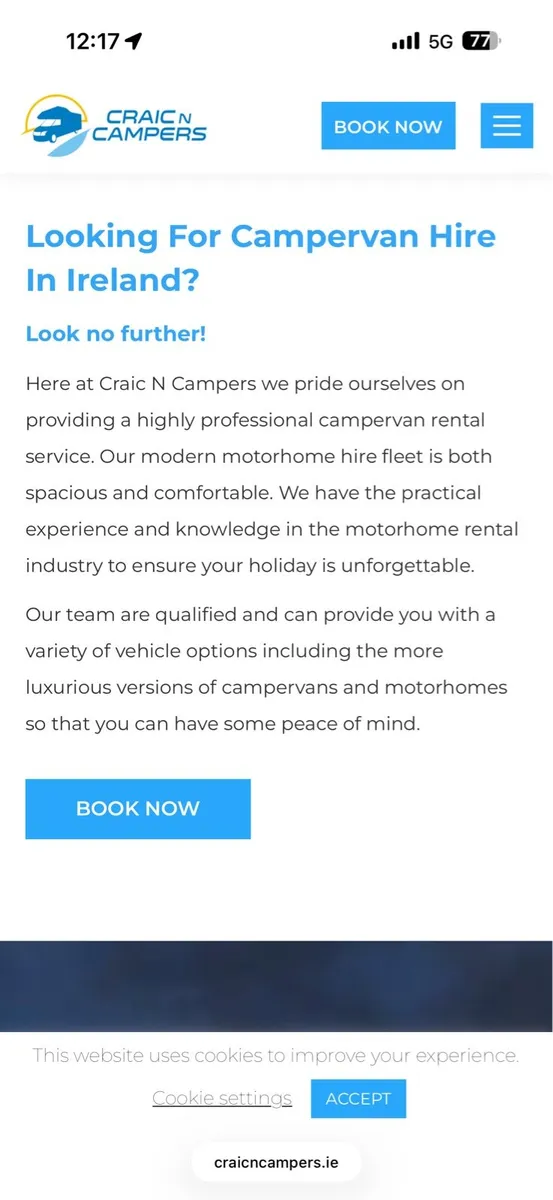 Craic N Camper campervan rental voucher
