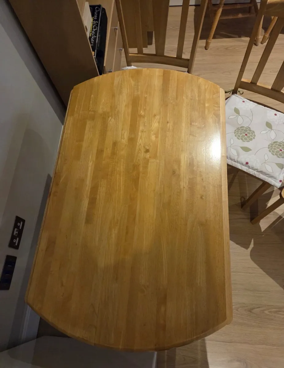 Extendable Dinning Table with Chairs - Image 1