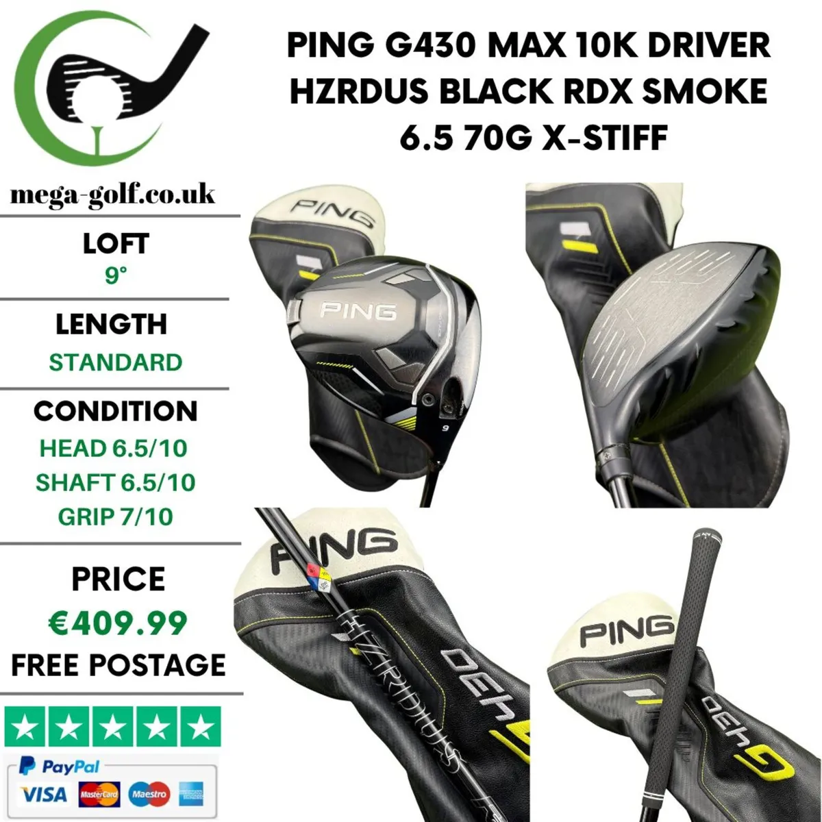 Ping G430 Max 10K Driver / 9° / X-Stiff - Image 1