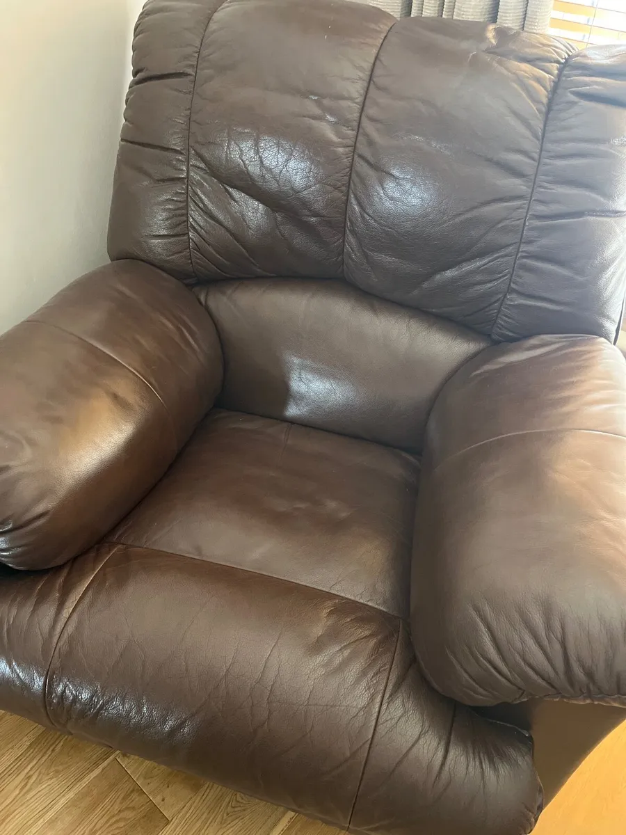 Leather arm chair - Image 3