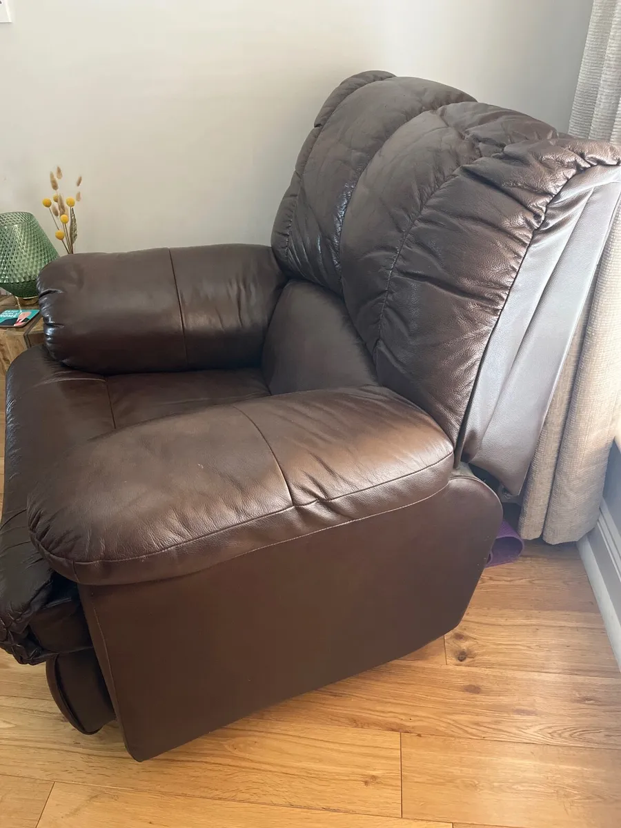 Leather arm chair - Image 4