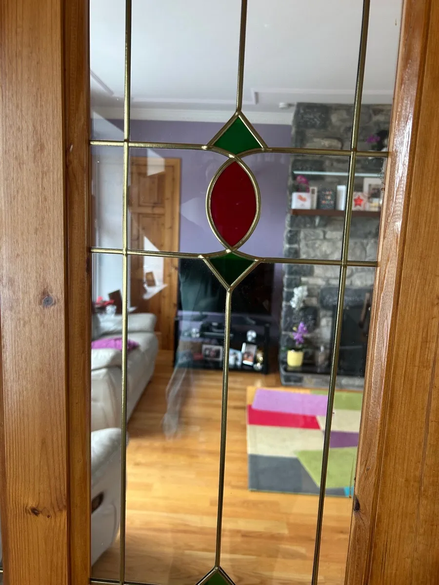 Red Deal Doors With Glass and plain - Image 3