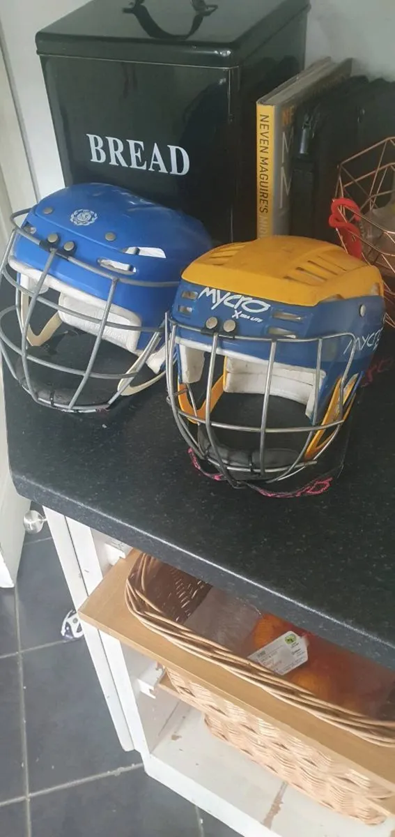 2 HURLING HELMETS - Image 1