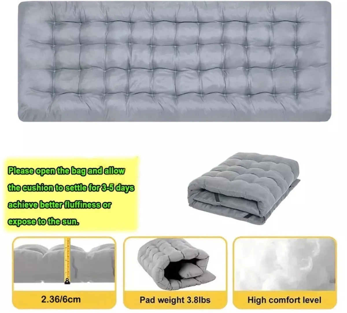 NEW Portable Folding Bed with Mattress - Image 4