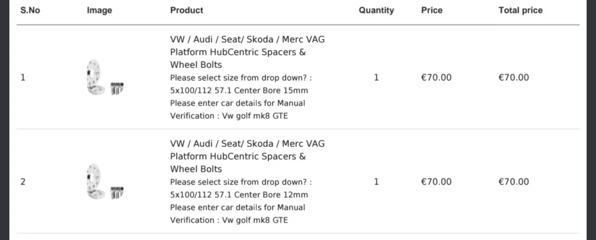 Wheel spacers. - Image 3