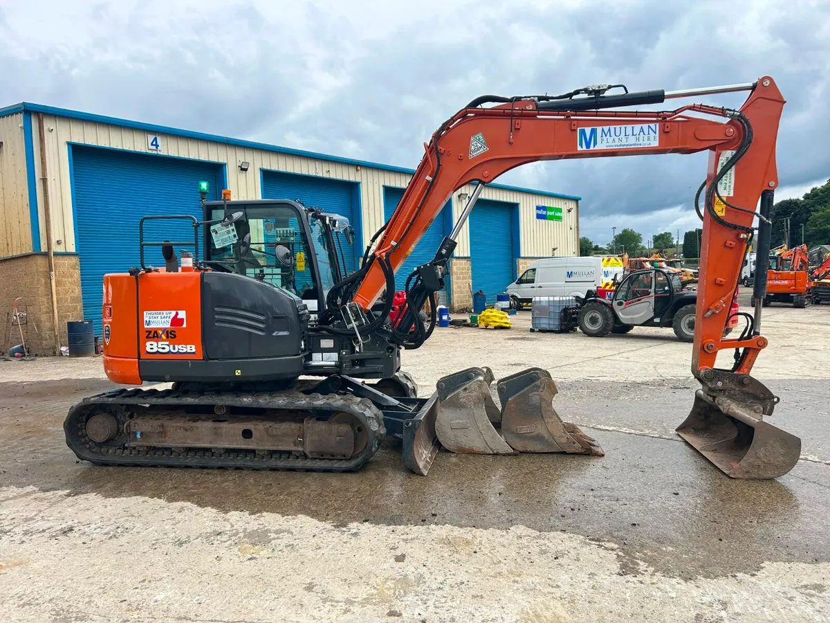 2023 Hitachi ZX85 Only 3054Hrs - MULLANS - Image 1