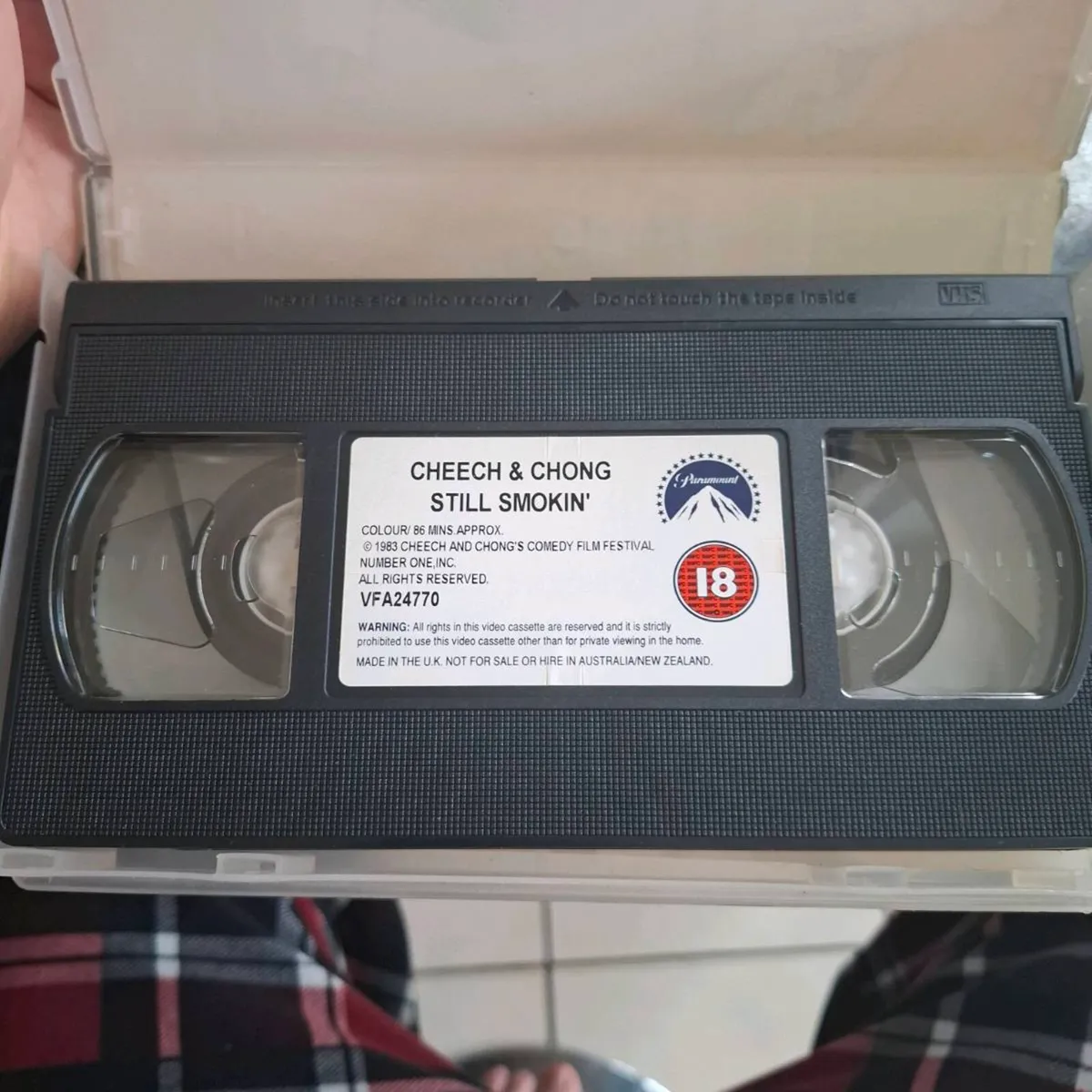 VHS tape Cheech and Chong Still Smoking - Image 3