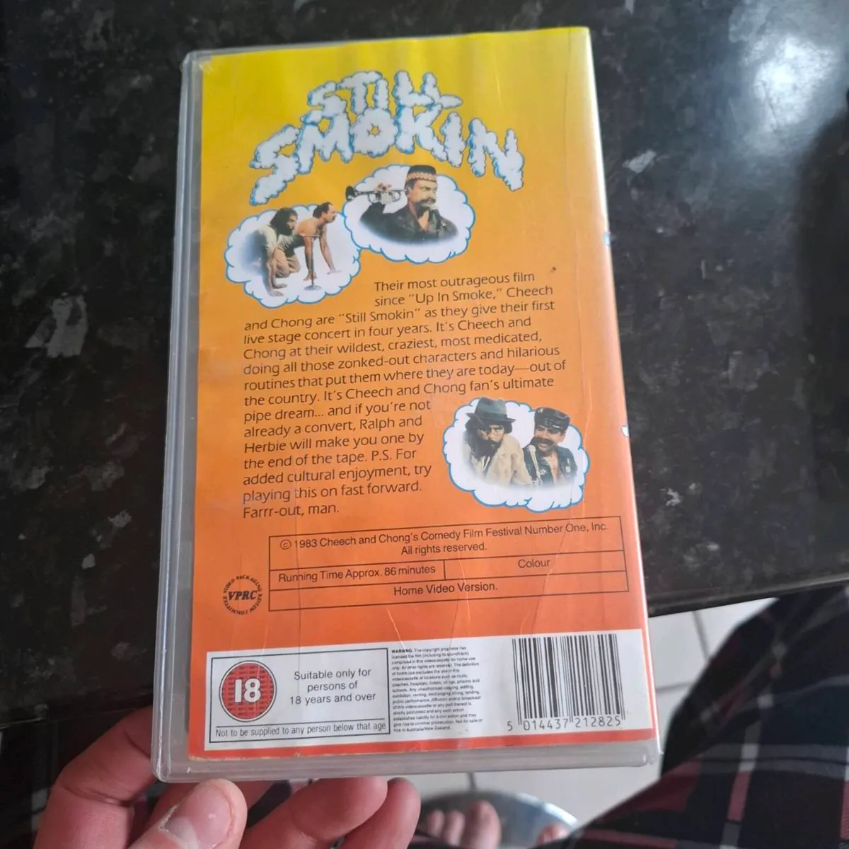 VHS tape Cheech and Chong Still Smoking - Image 2
