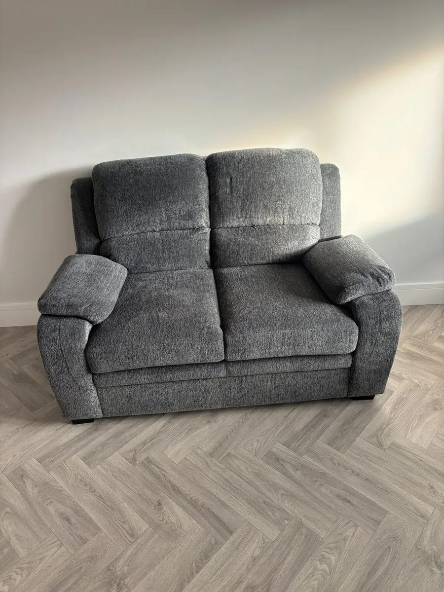 New 3+2 Grey Tora Fabric Sofa On Sale - Image 3