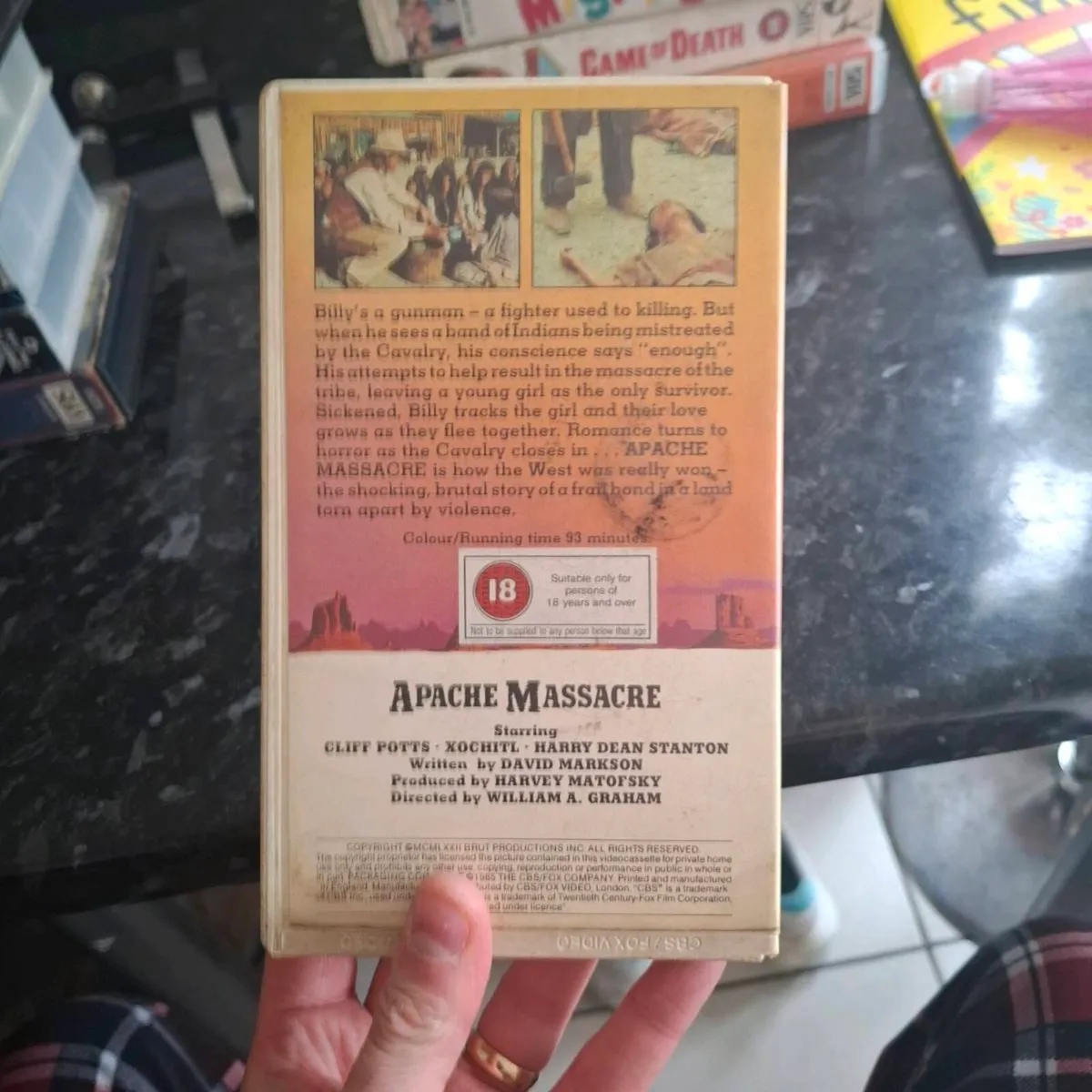 VHS Tape Apache Massacre - Image 2