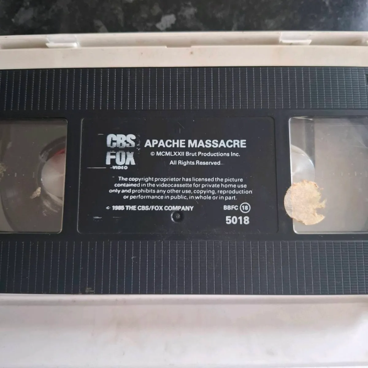 VHS Tape Apache Massacre - Image 3