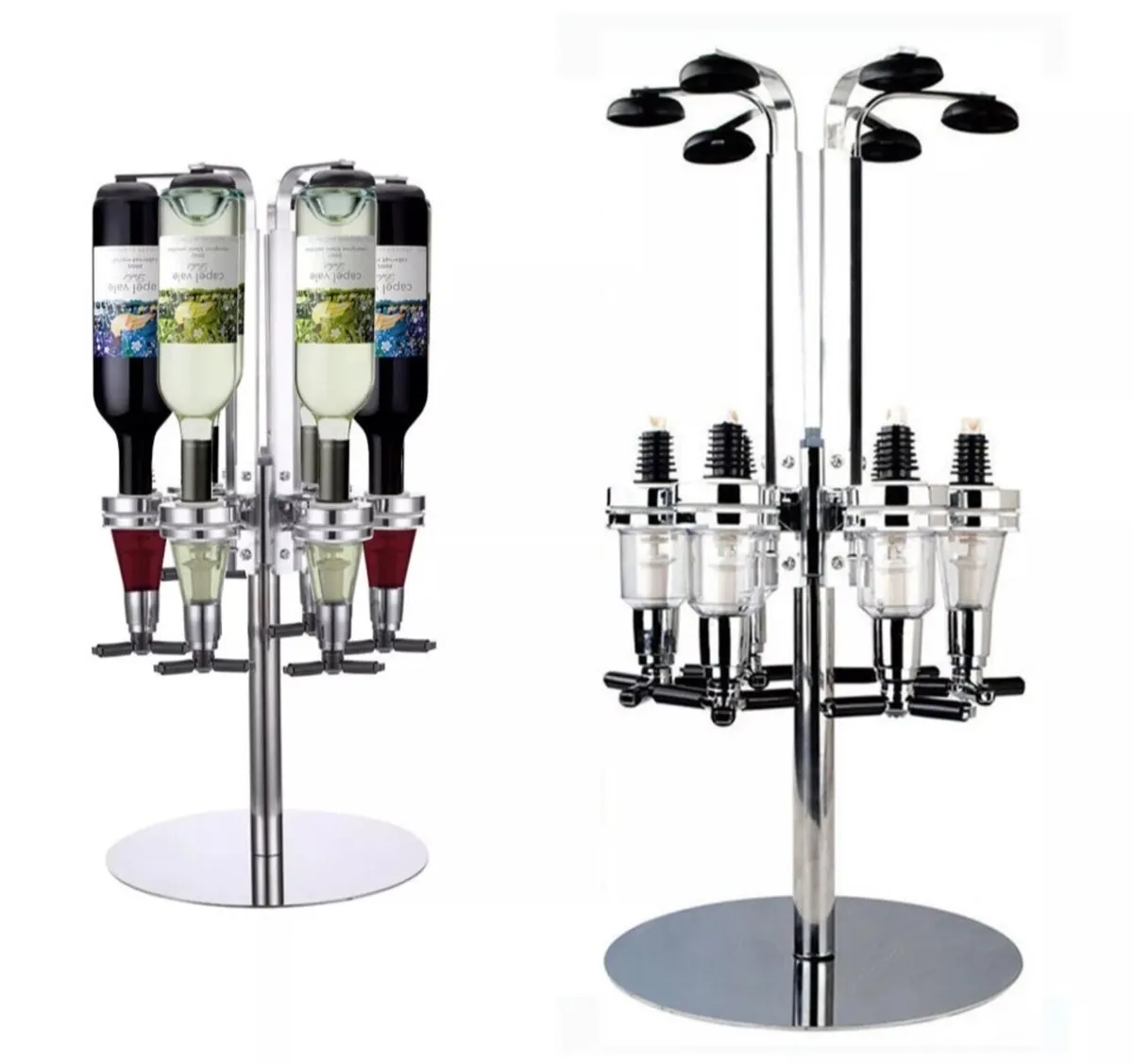 NEW 4 / 6 Bottle Rotary Home Bar Drinks Optic - Image 2
