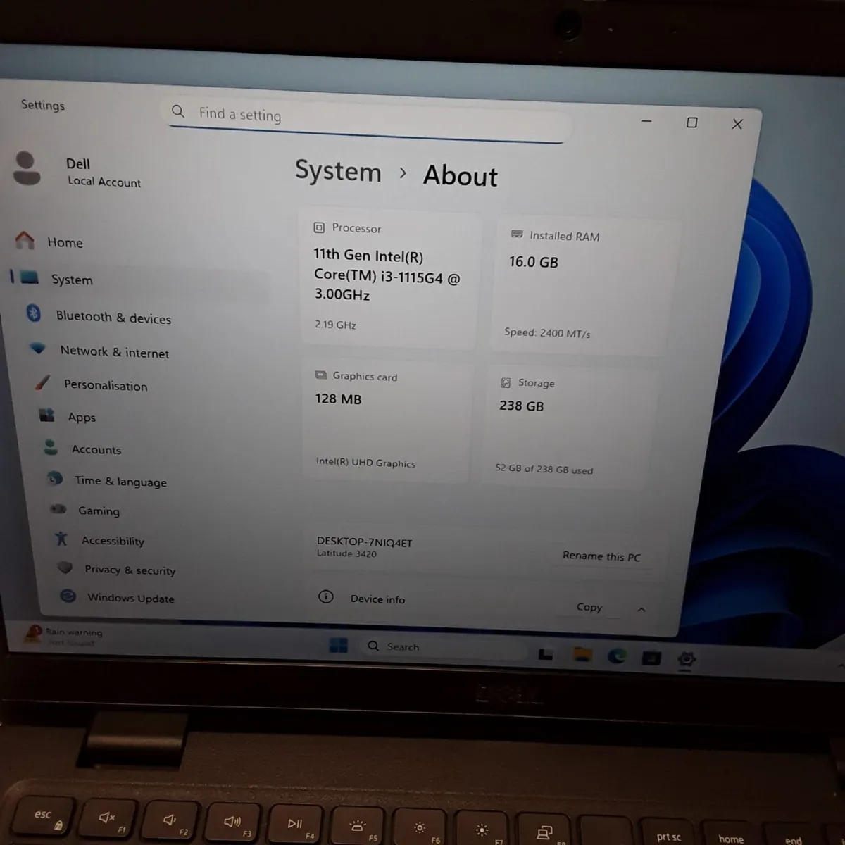 Dell Latitude 3420 | Intel Core i3-1115G4 | 16GB - Image 2