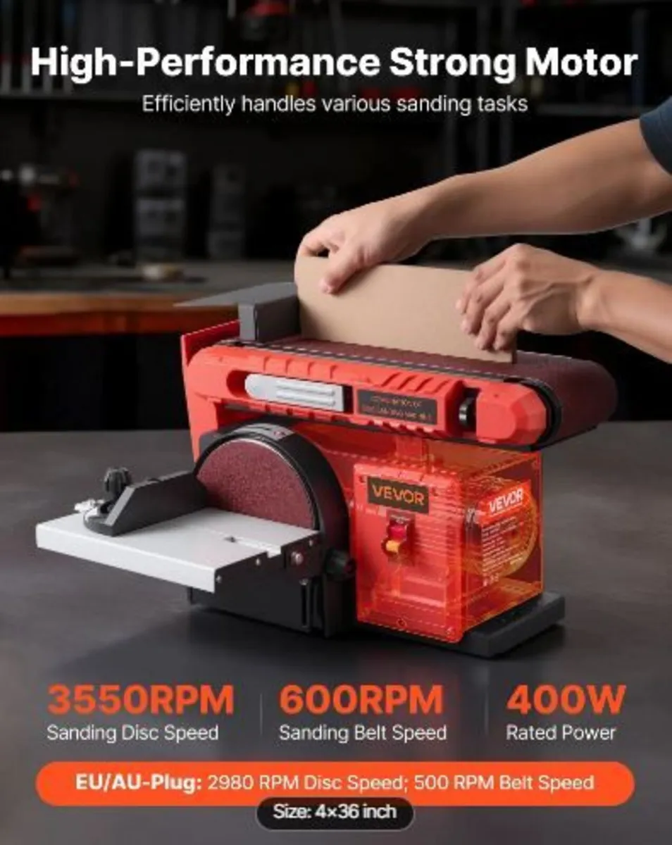 152.4mm Disc Sander & 101.6mm x 914.4mm Belt Sand - Image 3