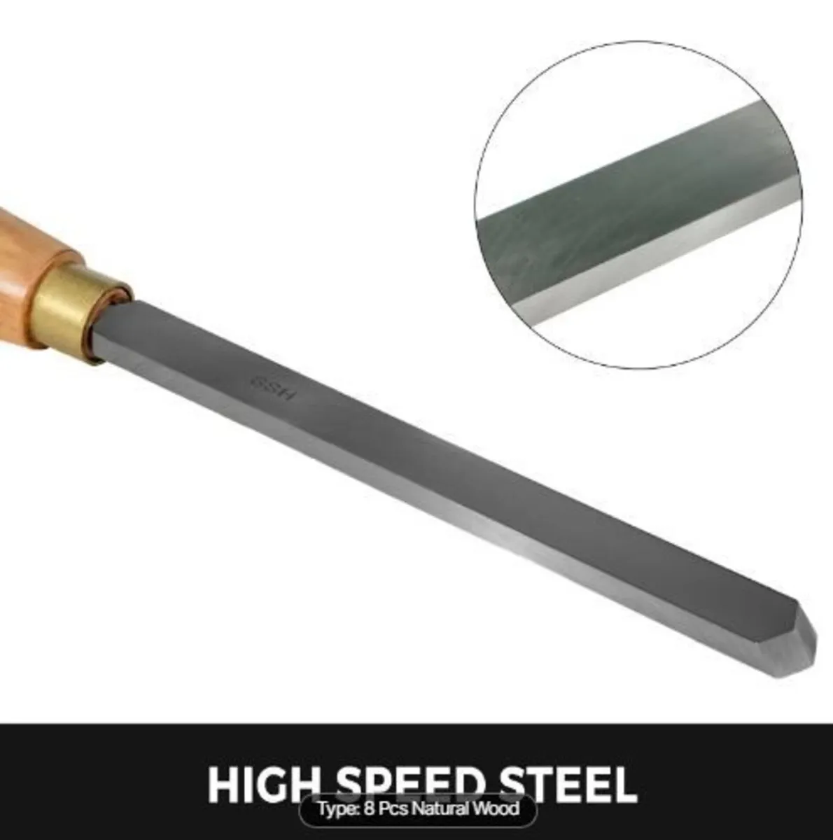 Lathe Chisel 8 Piece Wood - Image 2