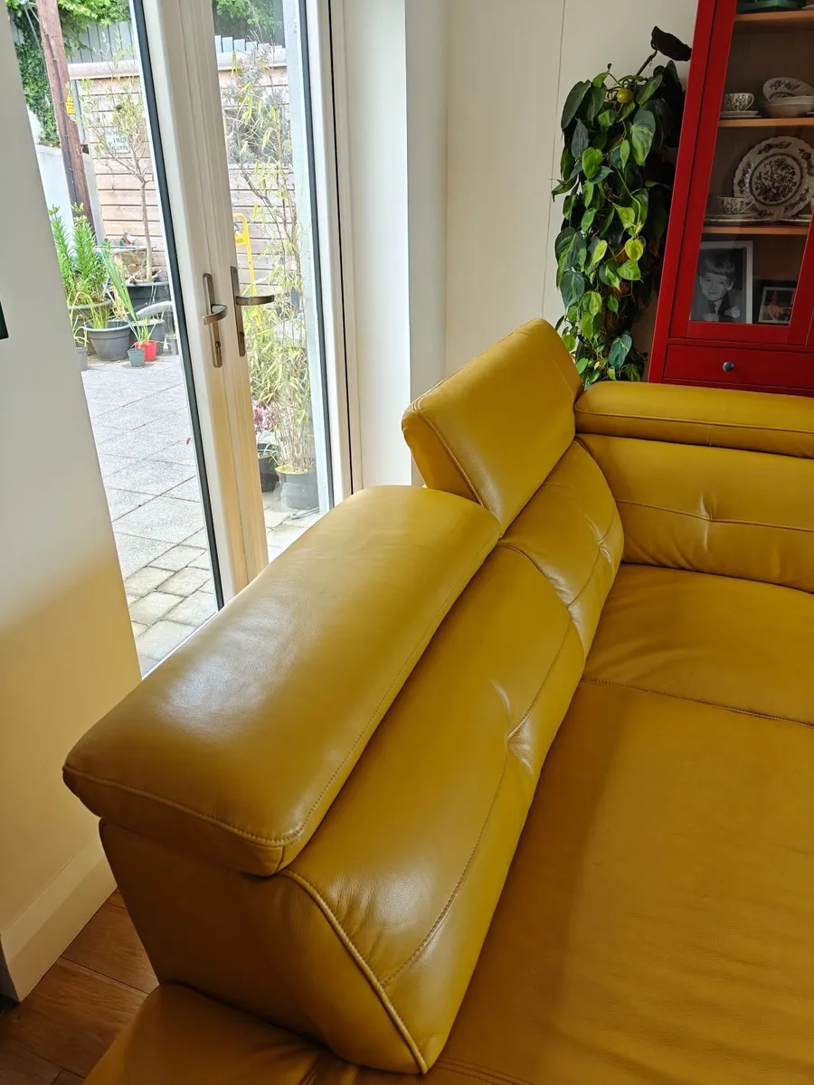 Leather corner sofa - Image 3