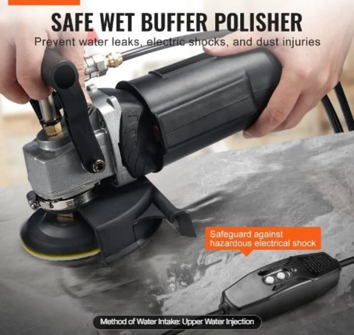 Wet Polisher 800W, 4" Concrete Grinder - Image 2