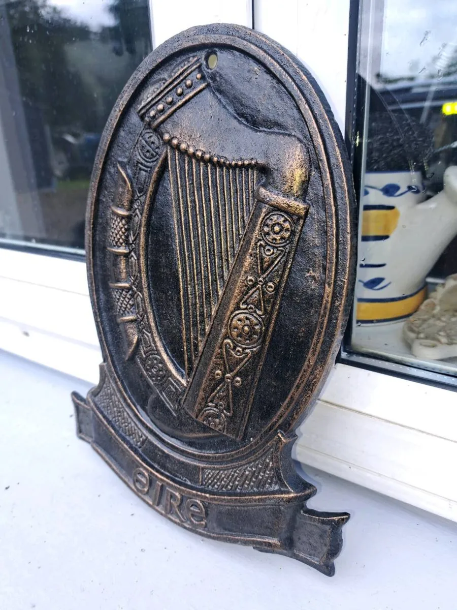 Eire harp cast iron sign - Image 2