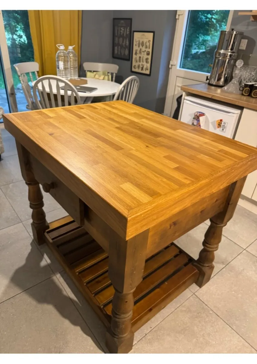 Butcher Block kitchen Island - Image 2
