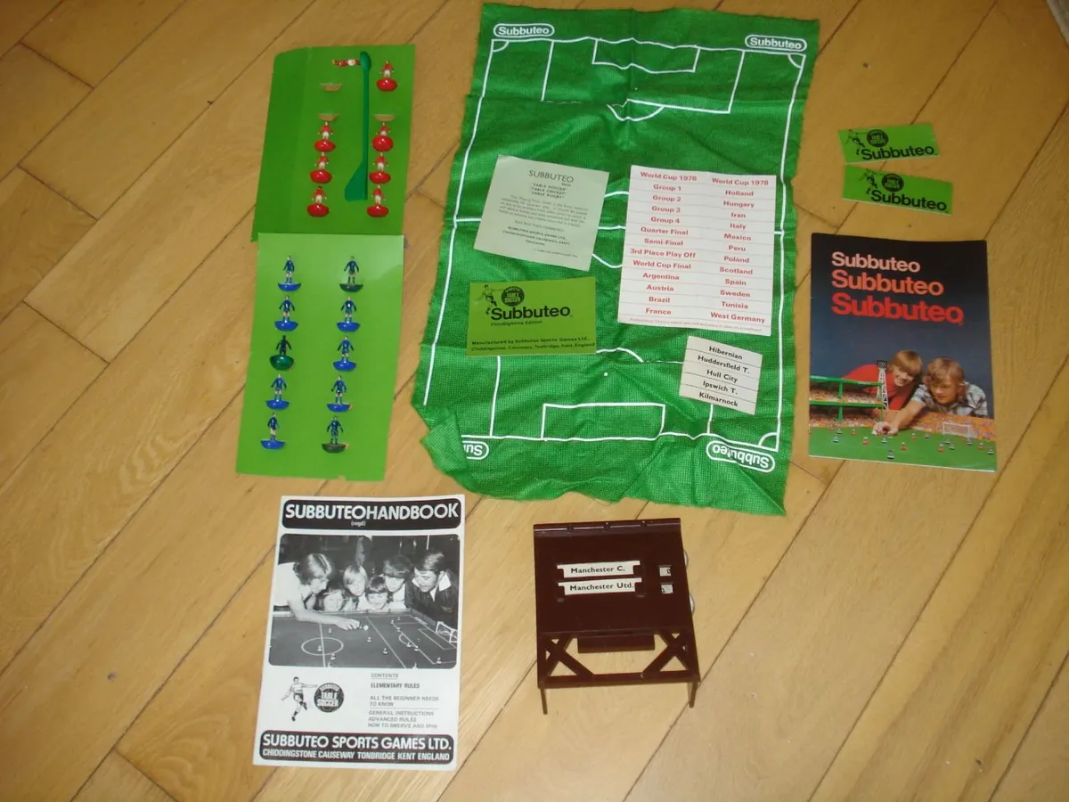 SUBBUTEO VINTAGE FOOTBALL GAME PARTS, 1970s. - Image 1