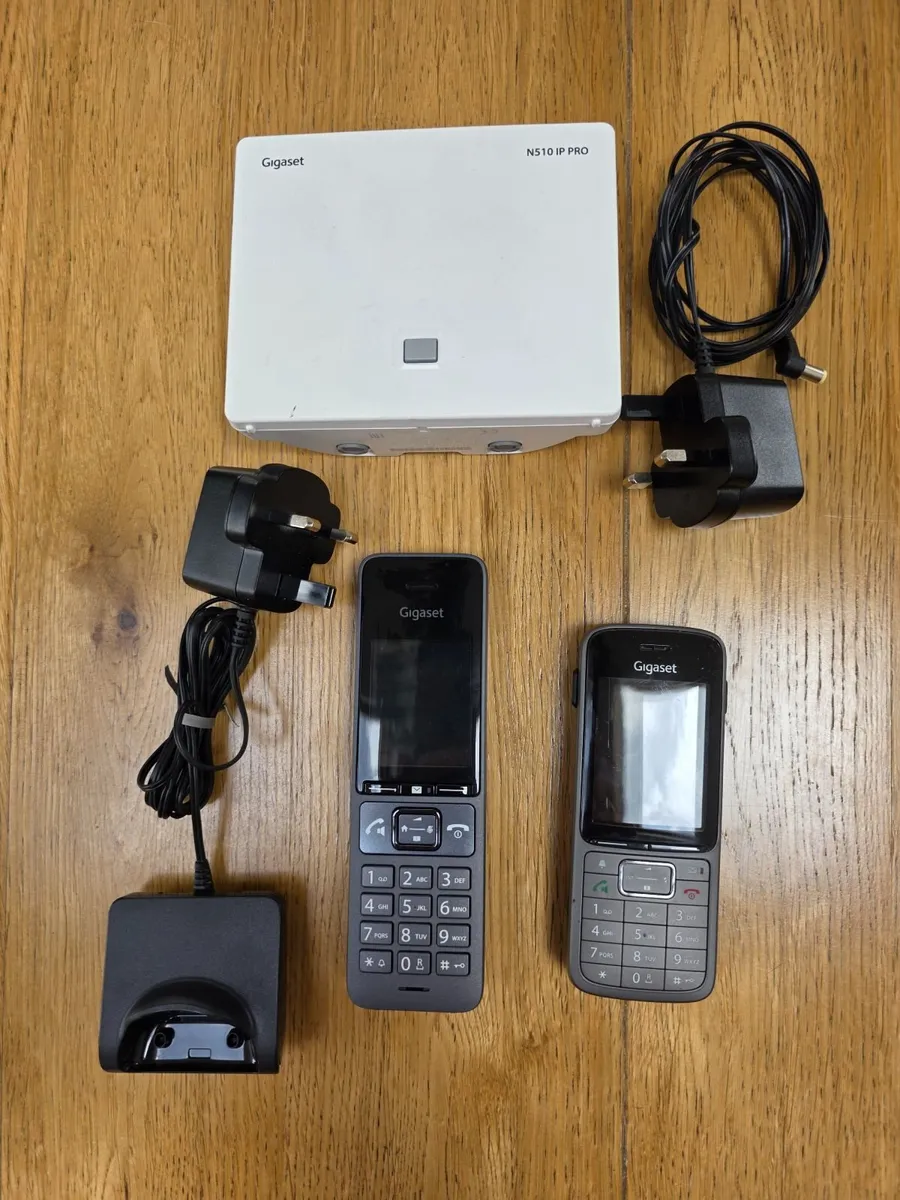 Gigaset N510 IP Pro VoIP Base Station + 2 handsets - Image 1