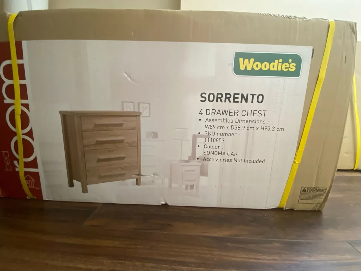 Sonoma Oak 4 Drawer Chest