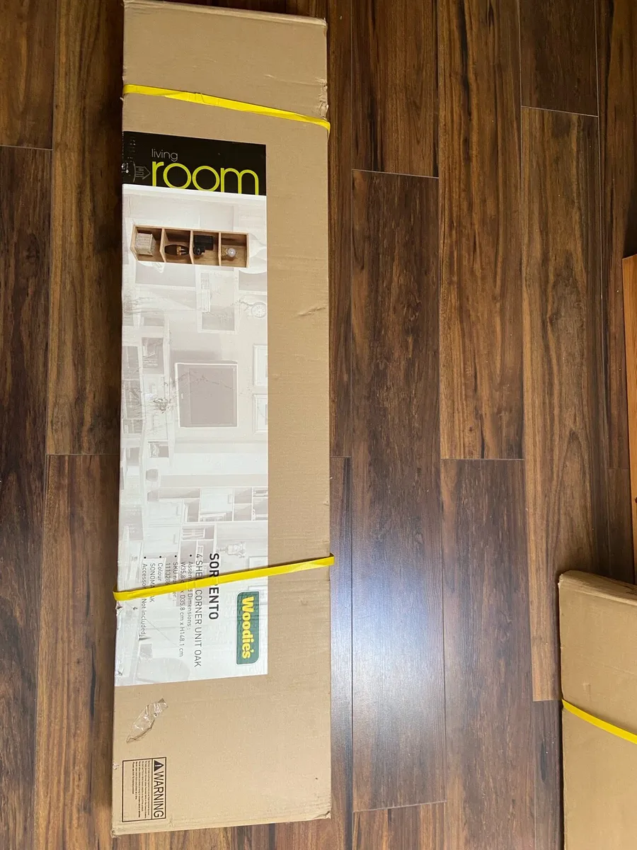Sonoma Oak 4 Corner Shelf Unit