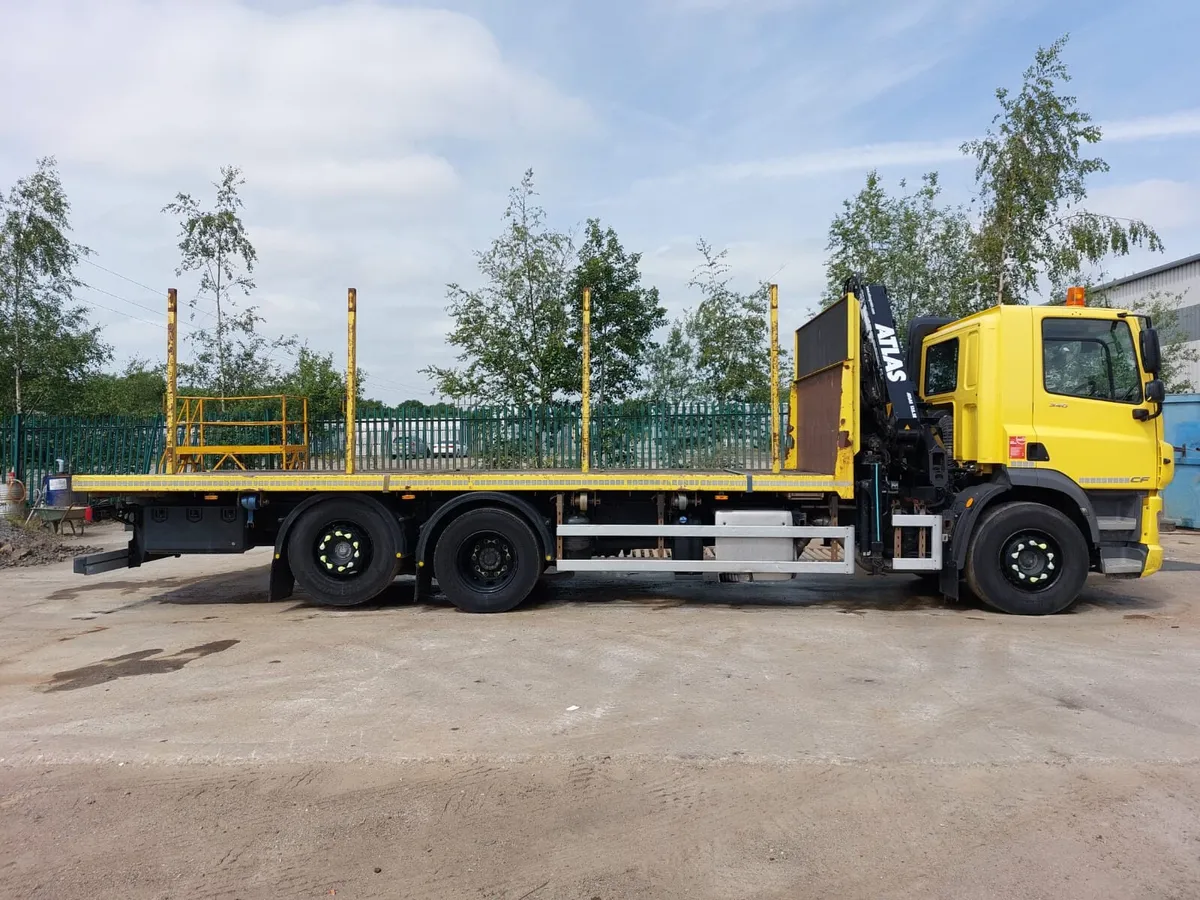 2020 (70) DAF CF340 6x2 Rearlift Flatbed - Image 3