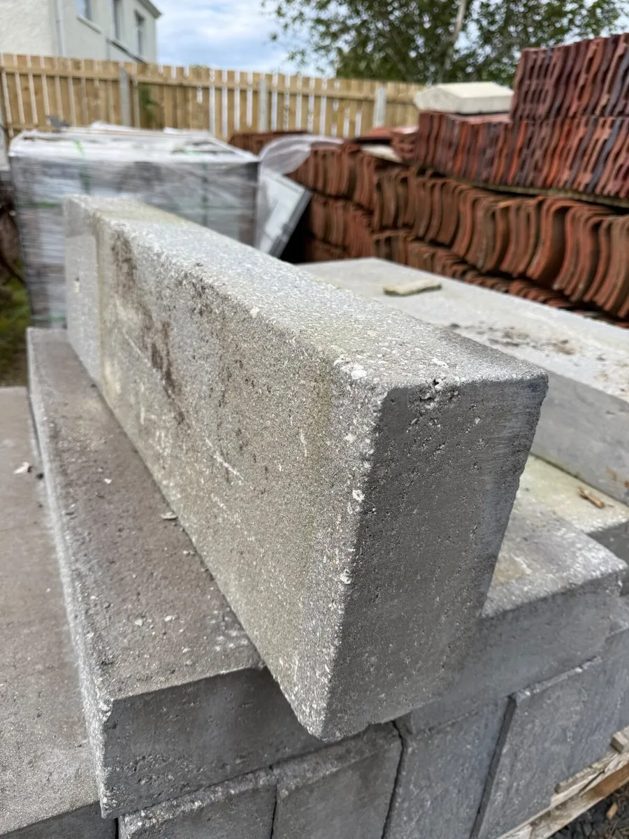 Blue granite affect concrete kerbs - Image 1