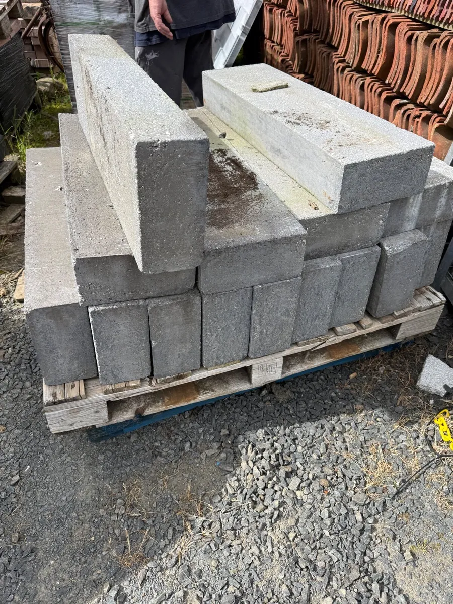 Blue granite affect concrete kerbs - Image 3