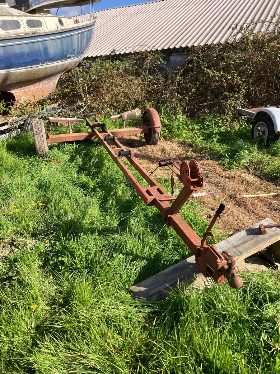 SOLIDLY BUILT BOAT TRAILER IN NEED OF TLC - Image 2