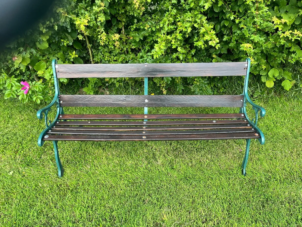 Antique Garden Bench - Image 1