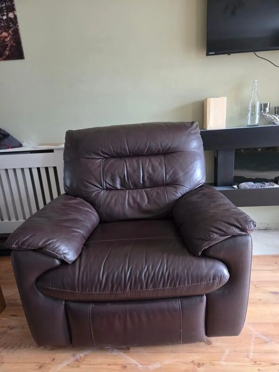 Leather Recliner Armchair - Image 1