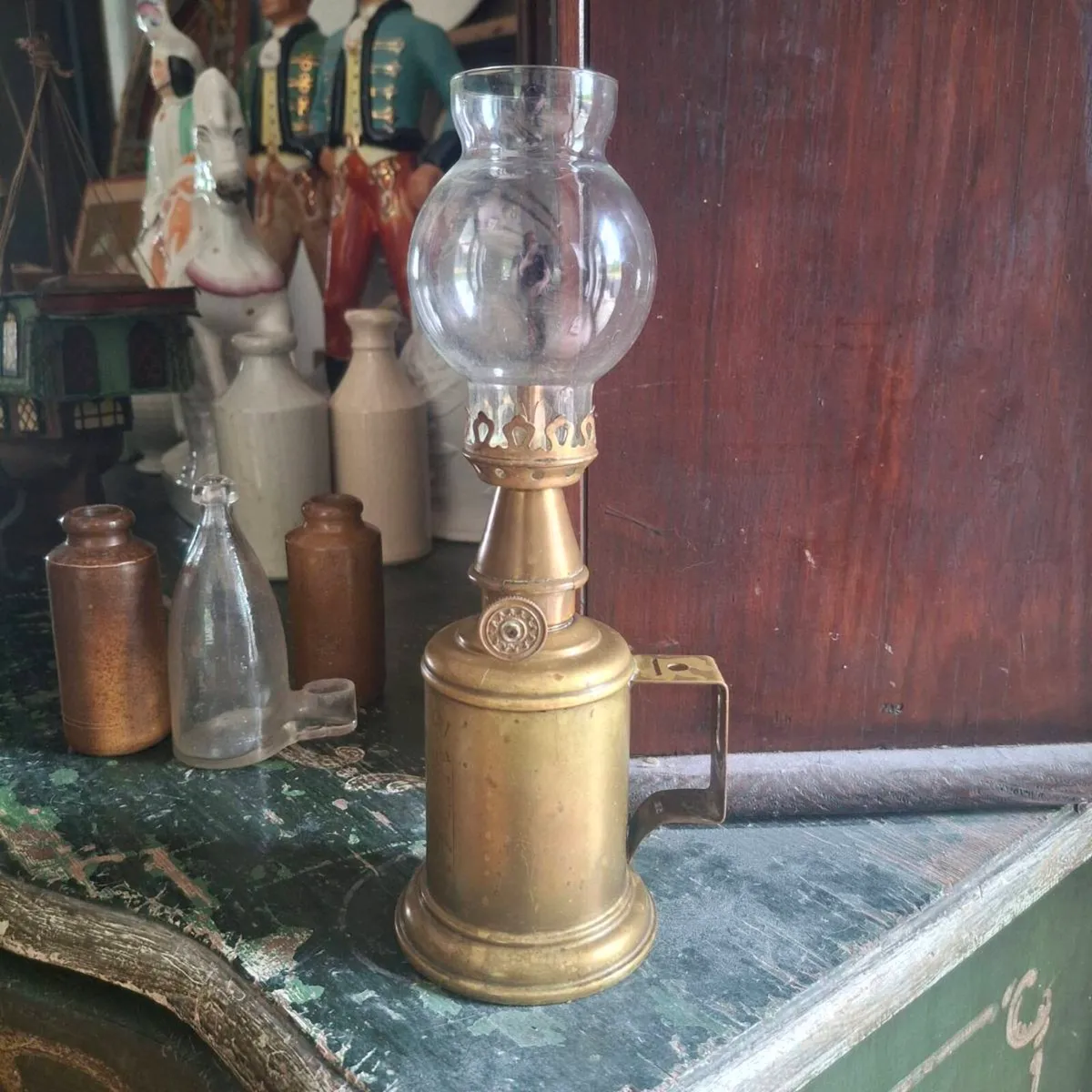 Antique French Pigeon Lamp - Image 1