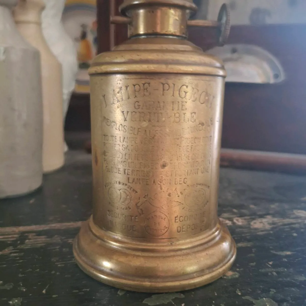 Antique French Pigeon Lamp - Image 2