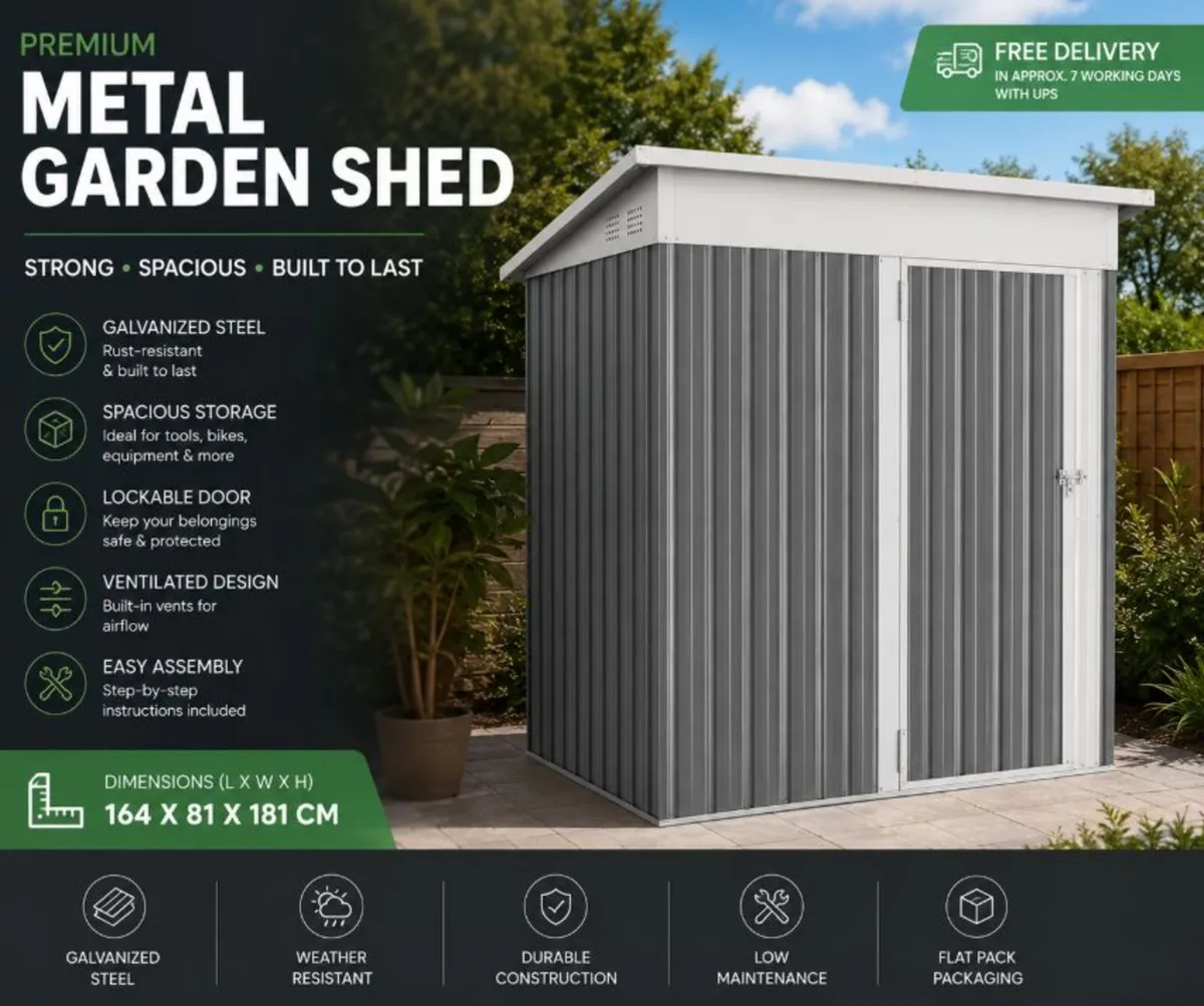 Premium Garden storage shed free delivery - Image 3