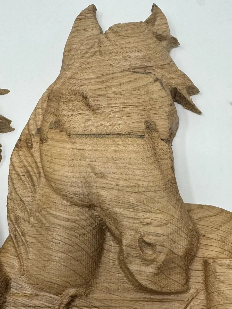 Carved Wooden Horse Wall Art – Rustic Equestrian D - Image 4