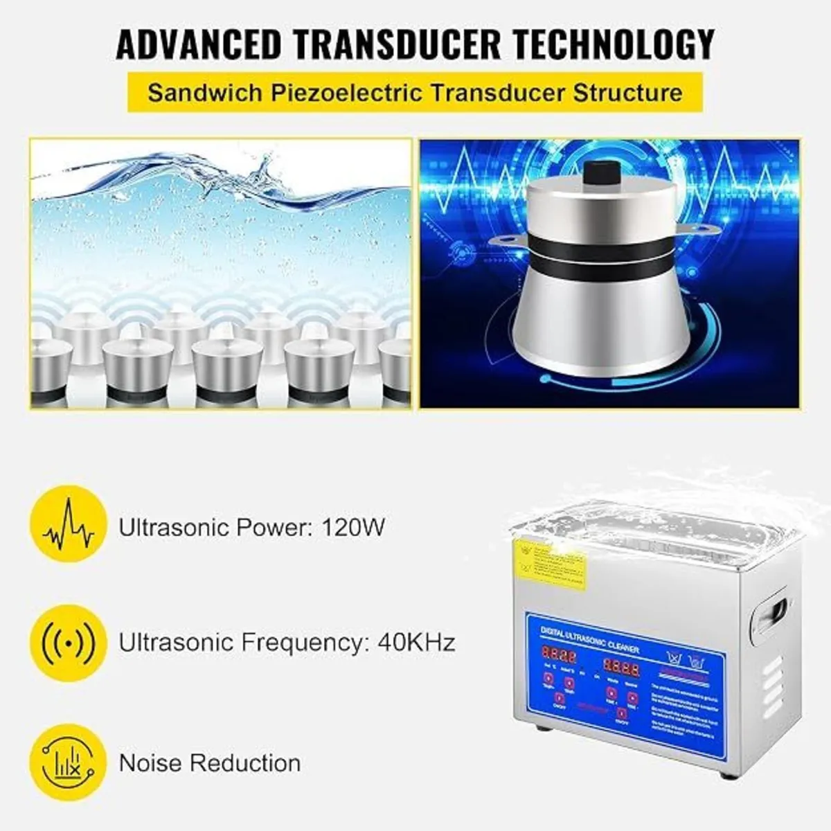 Ultrasonic Cleaner 3L Digital Heater And Time - Image 3