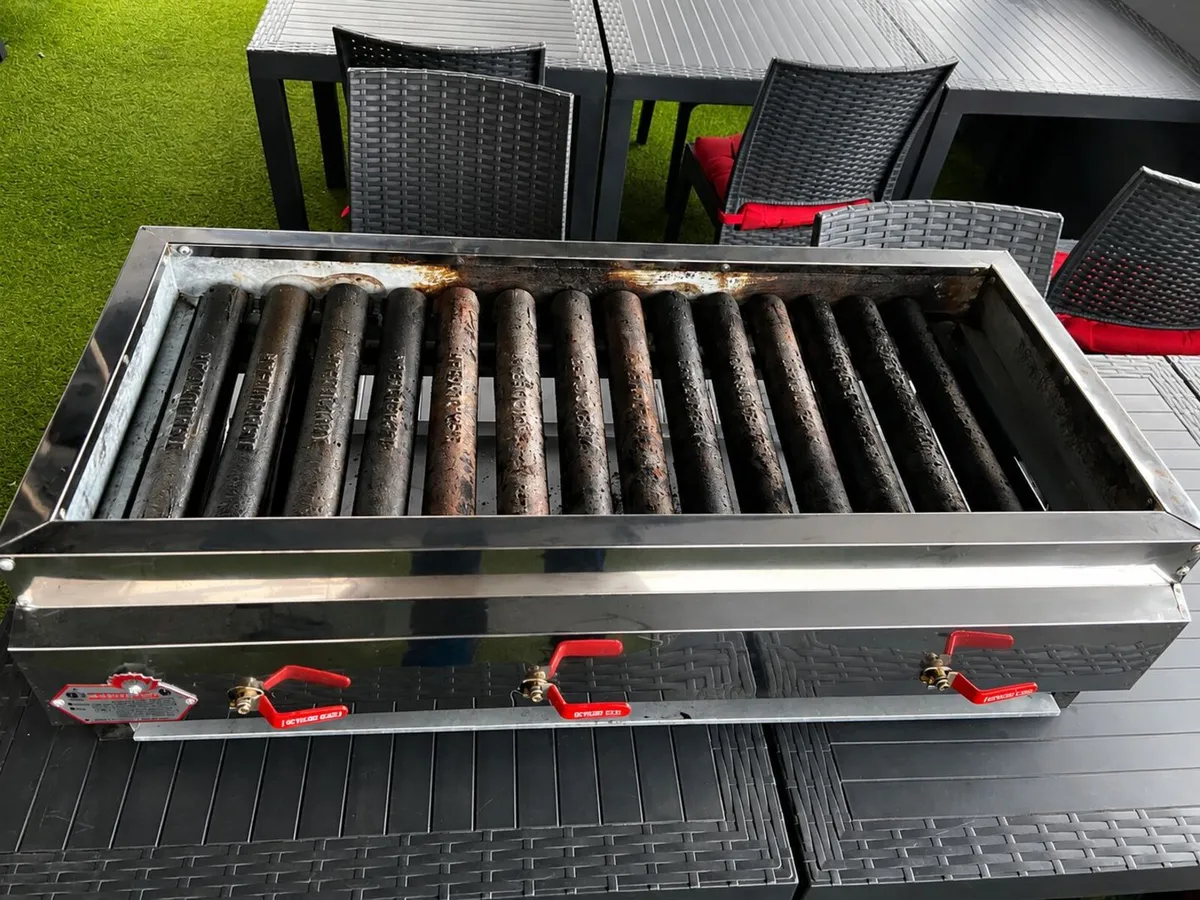 Commercial Kebab  Gas Grill 100cm Stainless Steel - Image 4